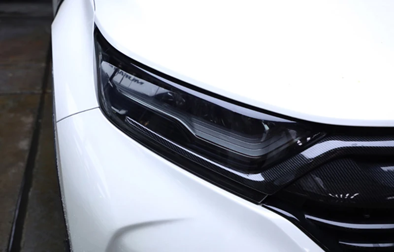 Колпаки для фар с мембранными лампами для Honda CRV дымовая черная прозрачная мембрана для стайлинга автомобилей Модифицированная