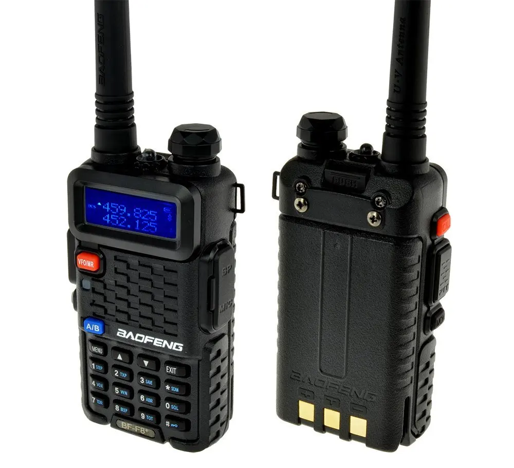 2 упаковки Baofeng F8 + Plus Gen Ham двухсторонняя радиосвязь с ЖК-экраном для спорта на