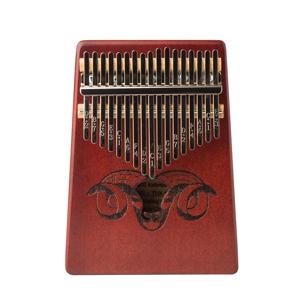 

17 Key Kalimba Thumb Piano Finger Sanza Mbira High-Quality Mahogany Wood Body Keyboard Musical Instrument for Kids Beginner Gift