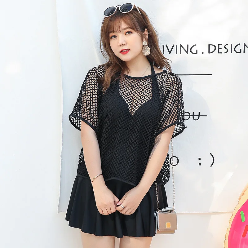 

2018 New Style Bathing Suit Underwire Push up Plus-sized Large Size Swimwear One-piece Two-Piece Set Network Cover-up Hot Sellin