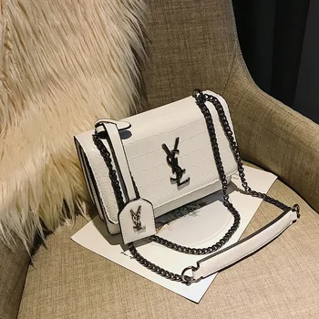 

2020 Women Messenger Bags Crossbody Bags for Women Luxury Bags Designer Flap Shoulder Bags Synthetic Leather Letter Chains