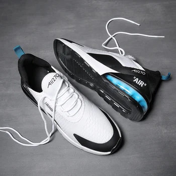 

Big Size Air Cushion Casual Shoes Men Basket Breathable Trainers Sneakers Luxury Light Air 270 White Unisex Shoes Male Sapato
