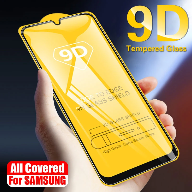100 шт 9D изогнутое закаленное стекло для samsung Galaxy M40 M30 M20 M10 S10e S7 Note 5 J2 Plus A2 Core JEAN 2