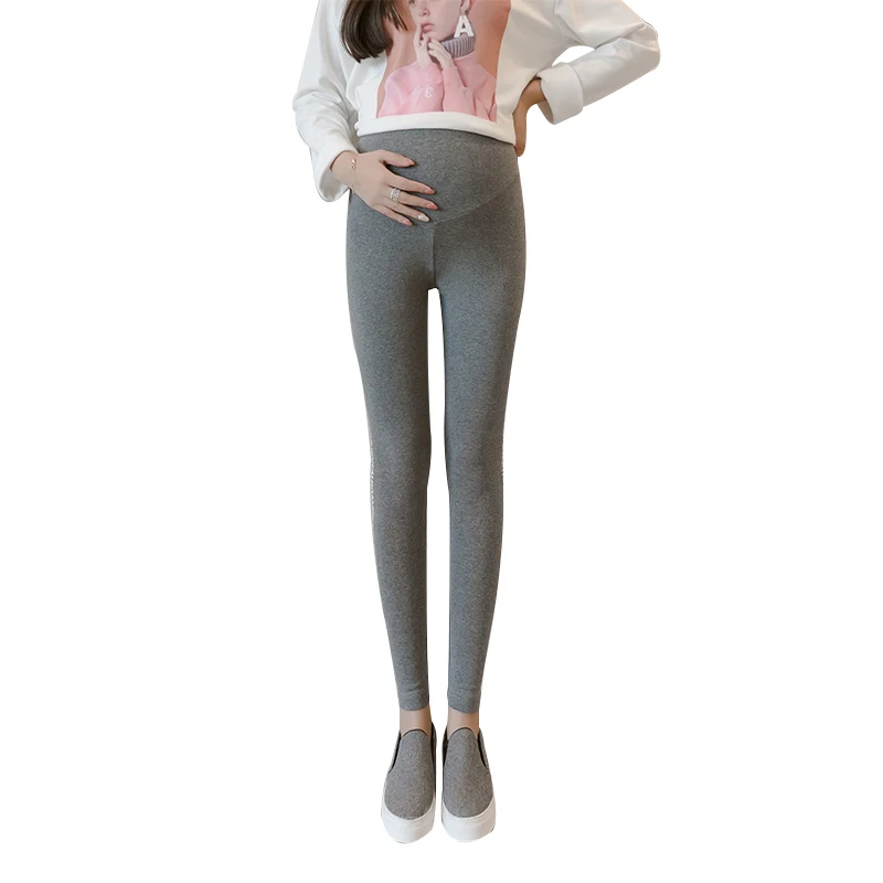 Autumn Winter Velvet Maternity Leggings Pants For Pregnant Women Warm Clothes Thickening Pregnancy Trousers Clothing