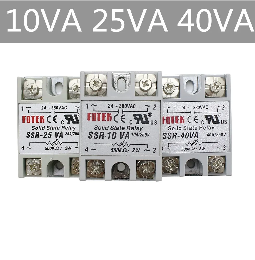 SSR-10VA SSR-25VA SSR-40VA 10A 25A 40A Реле Регулятор 24-380VAC выход SSR 10VA 25VA 40VA | Обустройство дома