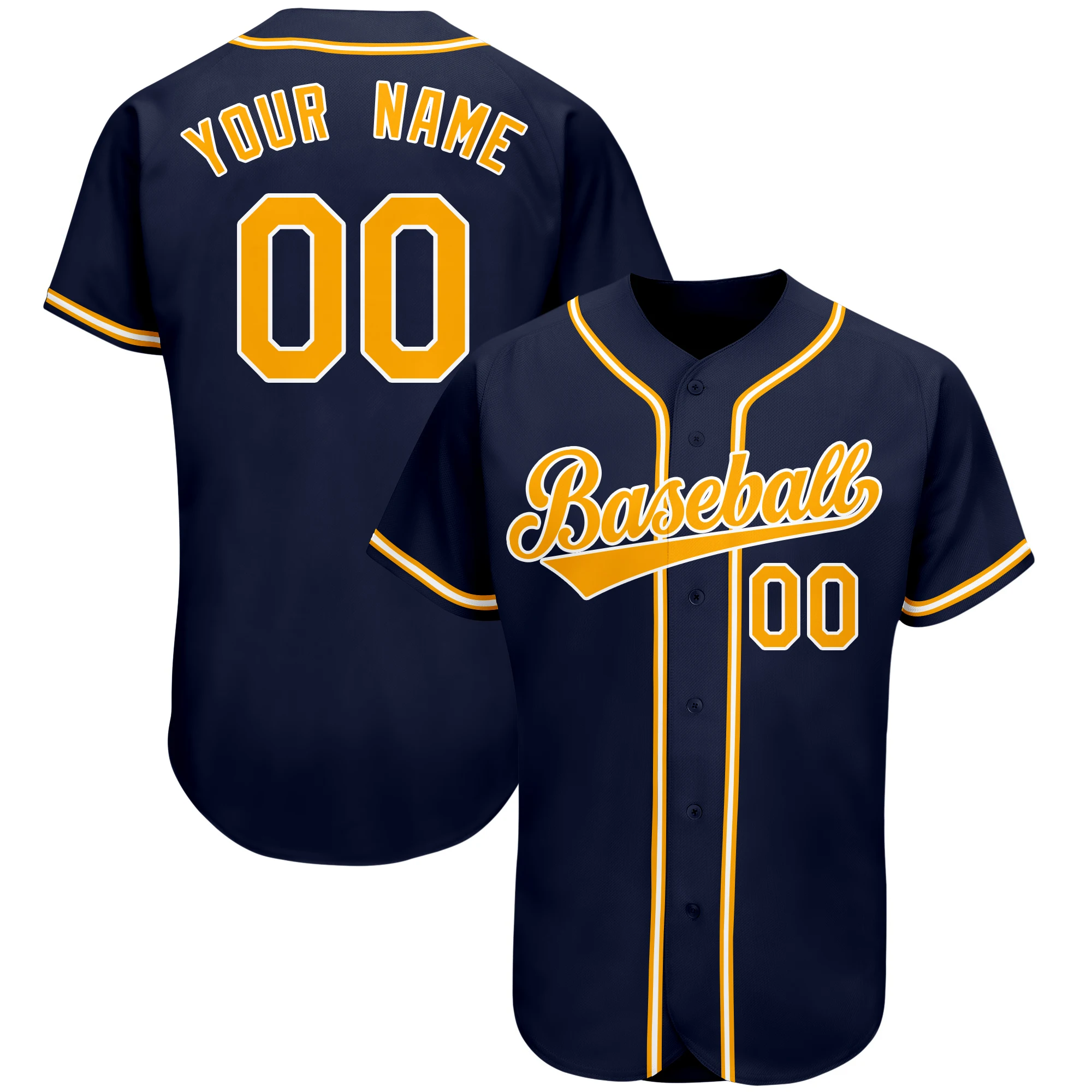 Professional Baseball Jersey Mesh Printing Make Your Own Jersey Team Name Number Baseball Shirt for Men Women Youth