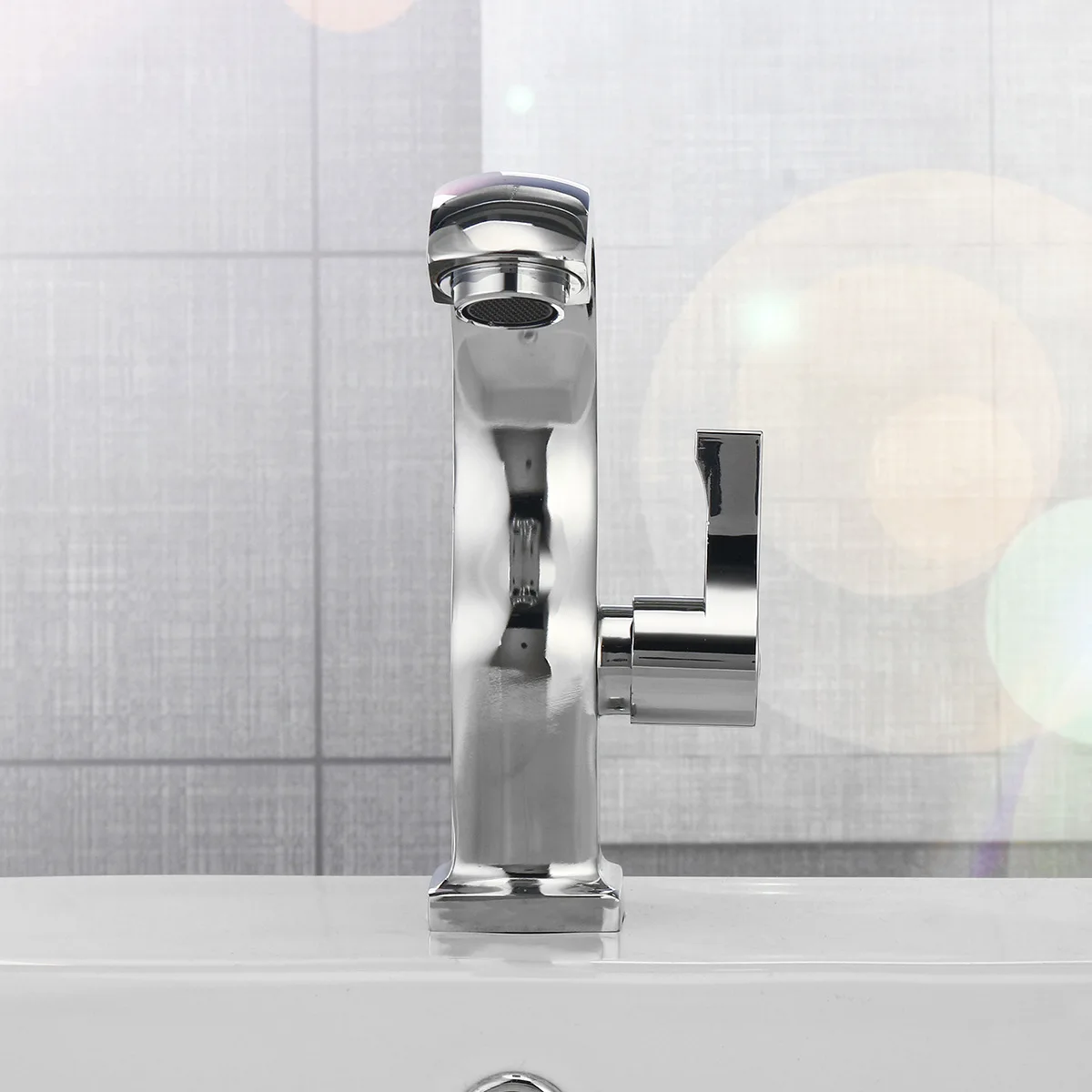 

Sale Chrome Bathroom Basin Cooper Tap Single Handle Spout Sink Bath Mixer Faucet