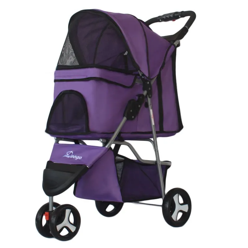 Pet Stroller Dog Cart Folding Three-wheeled Pet Car Pet Stroller Teddy Dog Stroller Light Pet Stroller Dog Cart Folding Three-wheeled Pet Car Pet Stroller Teddy Dog Stroller Light