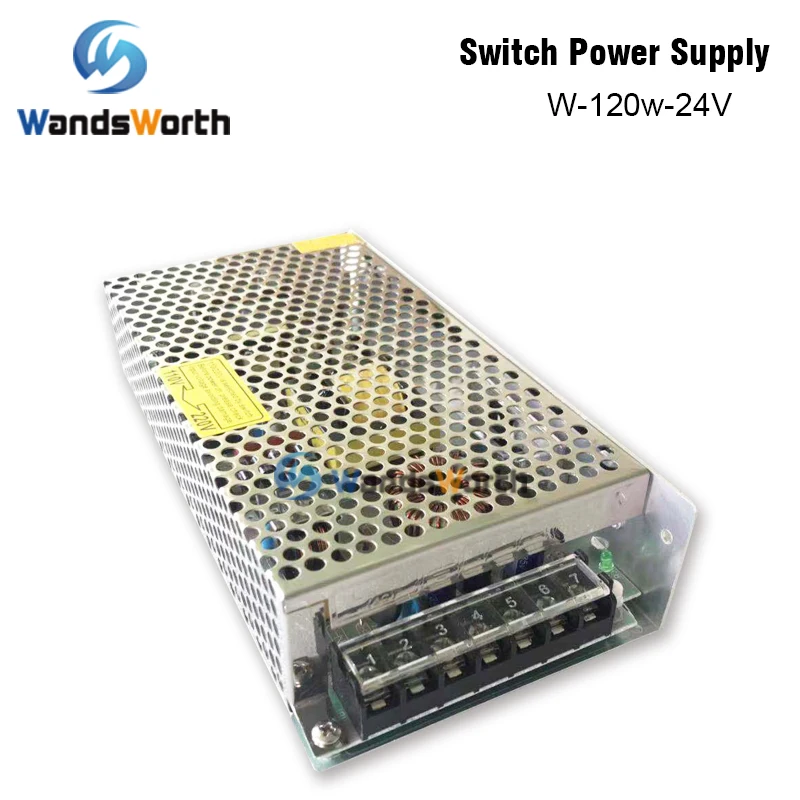 Wandsworth выключатель питания W-120-24 120 Вт 24 В 5A источник питания для Co2 лазерный контроллер/лазерная гравировка резки машины