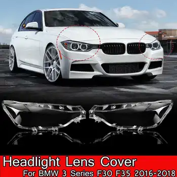 

Car Front Headlamps Transparent Lampshades Headlights Cover Lens Left Right For BMW 3 Series F30 F35 2016 2017 2018