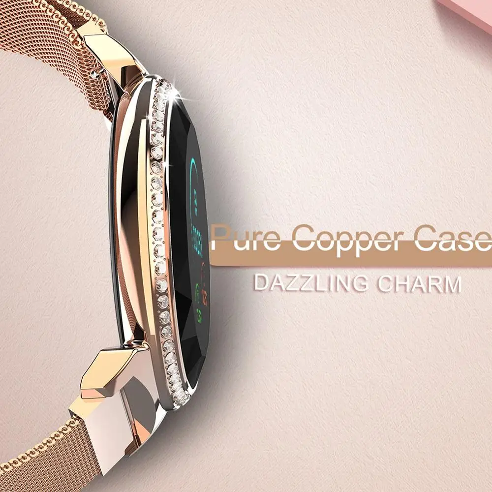 Nennbo Women Smart Watch MC11 Luxury Rhinestone Smart Band Heart Rate Blood Pressure Monitor Female Message Reminder Bracelet Nennbo Women Smart Watch MC11 Luxury Rhinestone Smart Band Heart Rate Blood Pressure Monitor Female Message Reminder Bracelet