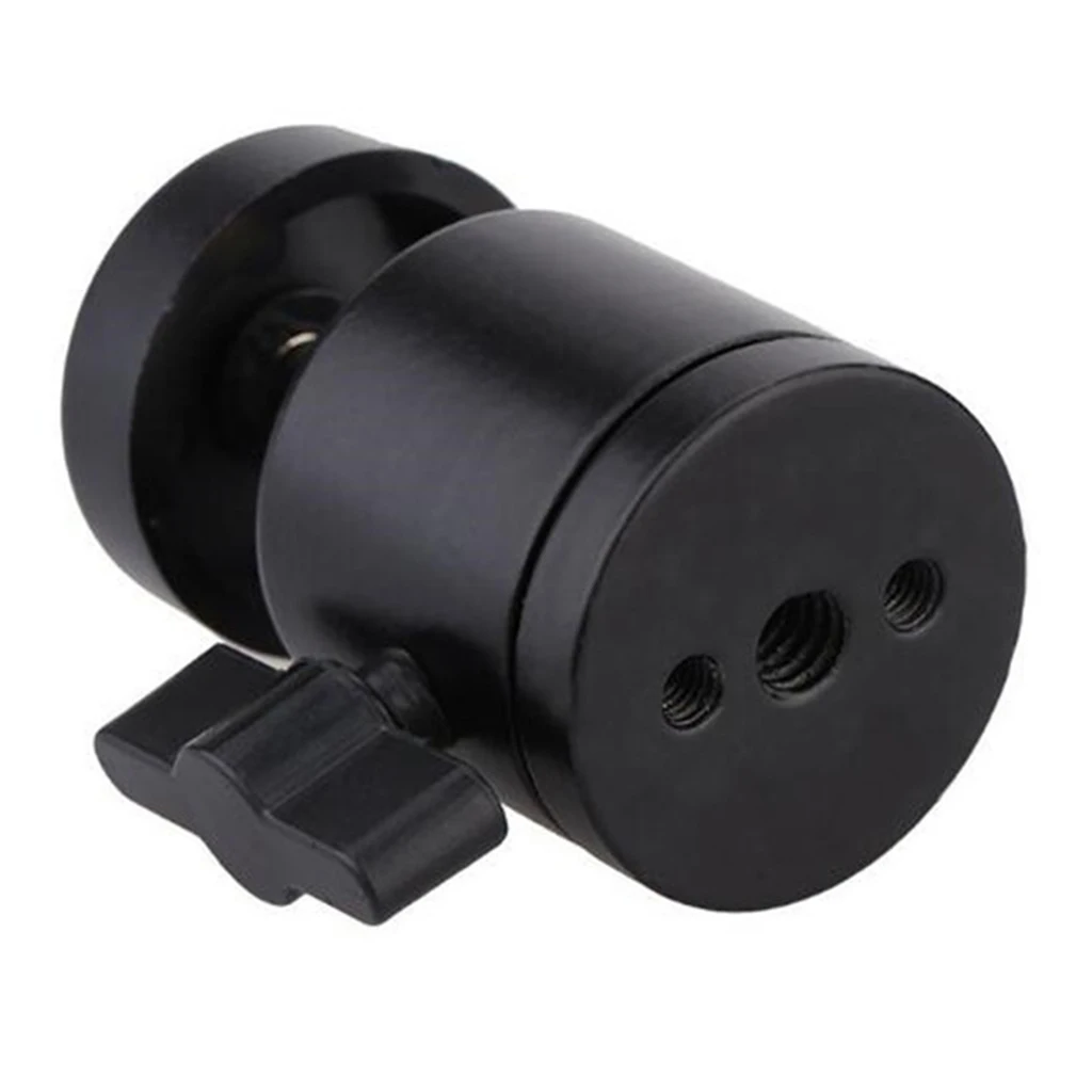 360 Degree Swivel Mini Ball Head For Canon Nikon Sony SLR DSLR Camera Stand Tripod Adapter Screw Mount Ball Head Aluminium Alloy