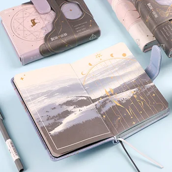 

New Design Sweet PU Magnetic Button Paper Notebook Hand Account Sketchbook Bullet Journal School Office Stationery Supplies Gift