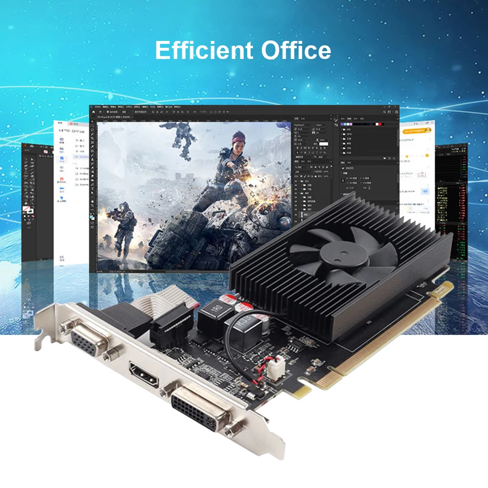 graphics card for pc OBEYA GT730 Original Game Video Card 4GB 128Bit 1600MHz GPU Desktop PC Computer Graphics Card image Card Video Card external graphics card for pc