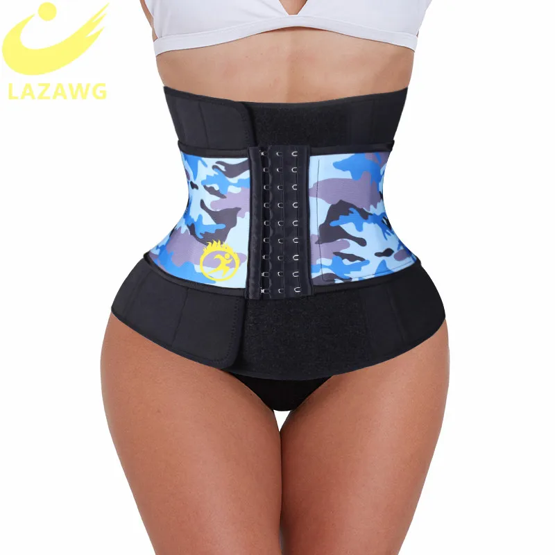 

LAZAWG Neoprene Sauna Waist Trainer Trimmer Workout Weight Loss Belt High Compression Sweat Body Shaper Premium Neoprene Sport