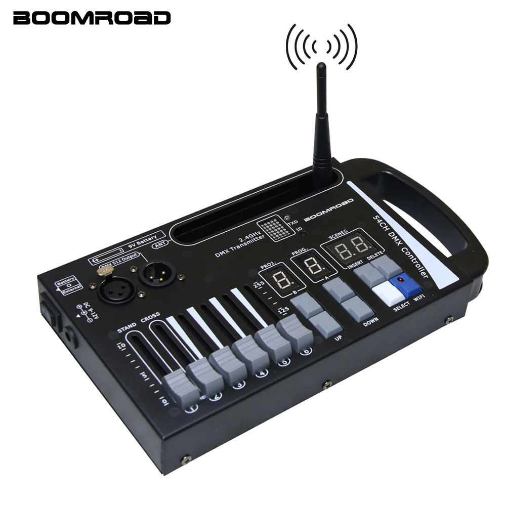 2.4G 54 Canali Wireless Dmx Stage Lights Controller Led Dj Lighting Console Per Disco Light Moving Head