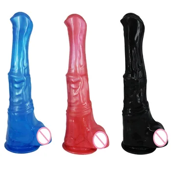 Big Long Horse Dildo Realistic Penis Animal Dildos For Women Huge Dick Suction Cup Giant Dildo Sex Products For Women 2