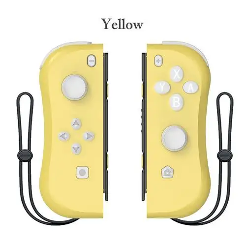 Yellow Геймпад светодиодный беспроводной Bluetooth джойстик для NS Switch консоли Joy-Con джойстик игровые контроллеры игровой коврик аксессуары для игр - Цвет: Yellow