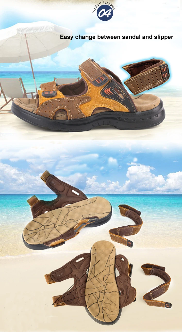 Мужские сандалии; сандалии из натуральной кожи; сезон лето; Новинка года; пляжная мужская повседневная обувь; уличные сандалии; Мужская Дизайнерская обувь; большие размеры 38-46