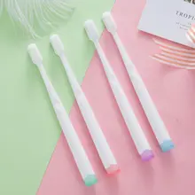 2 шт./компл. взрослых Nano Зубная щётка ультра-тонкая мягкая щетка для волос, головные уборы, маленькие размеры, Портативный путешествия пара R3MF