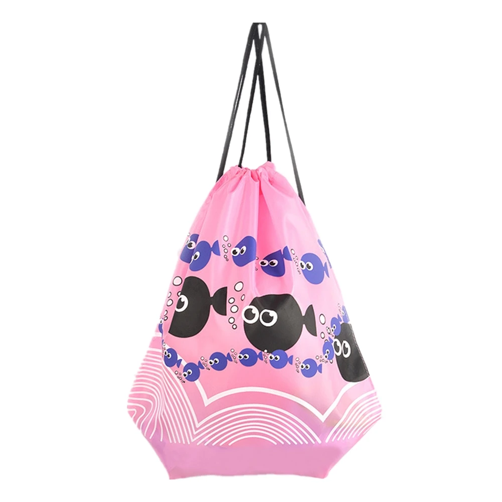 Водонепроницаемая сумка, рюкзаки для плавания, двухслойная спортивная сумка на шнурке, сумки через плечо, сумки для водных видов спорта, дорожная Портативная сумка для вещей - Цвет: Fish-Pink
