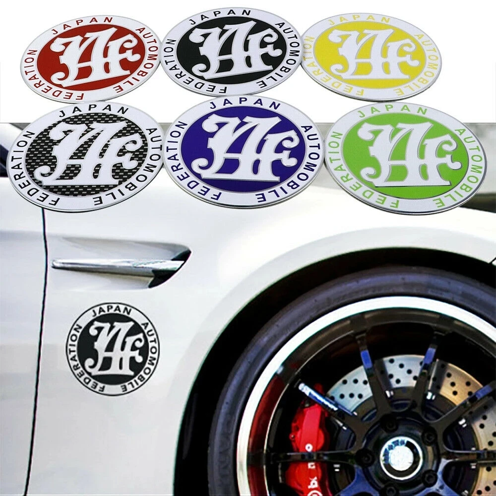

Free Shipping Universal Diameter 9Cm Aluminum+Plastic Jdm Accessories Parts Japan Car Front Grille Grill Jaf Badge Emblem