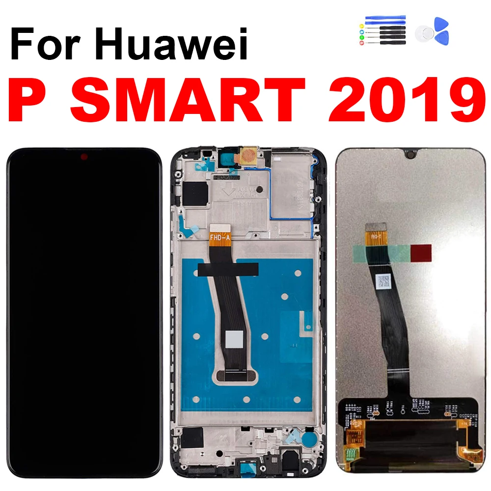 

For Huawei P Smart 2019 Display Touch Screen Digitizer LCD Assembly for Huawei P Smart 2019 Screen with Frame Repair Replacement