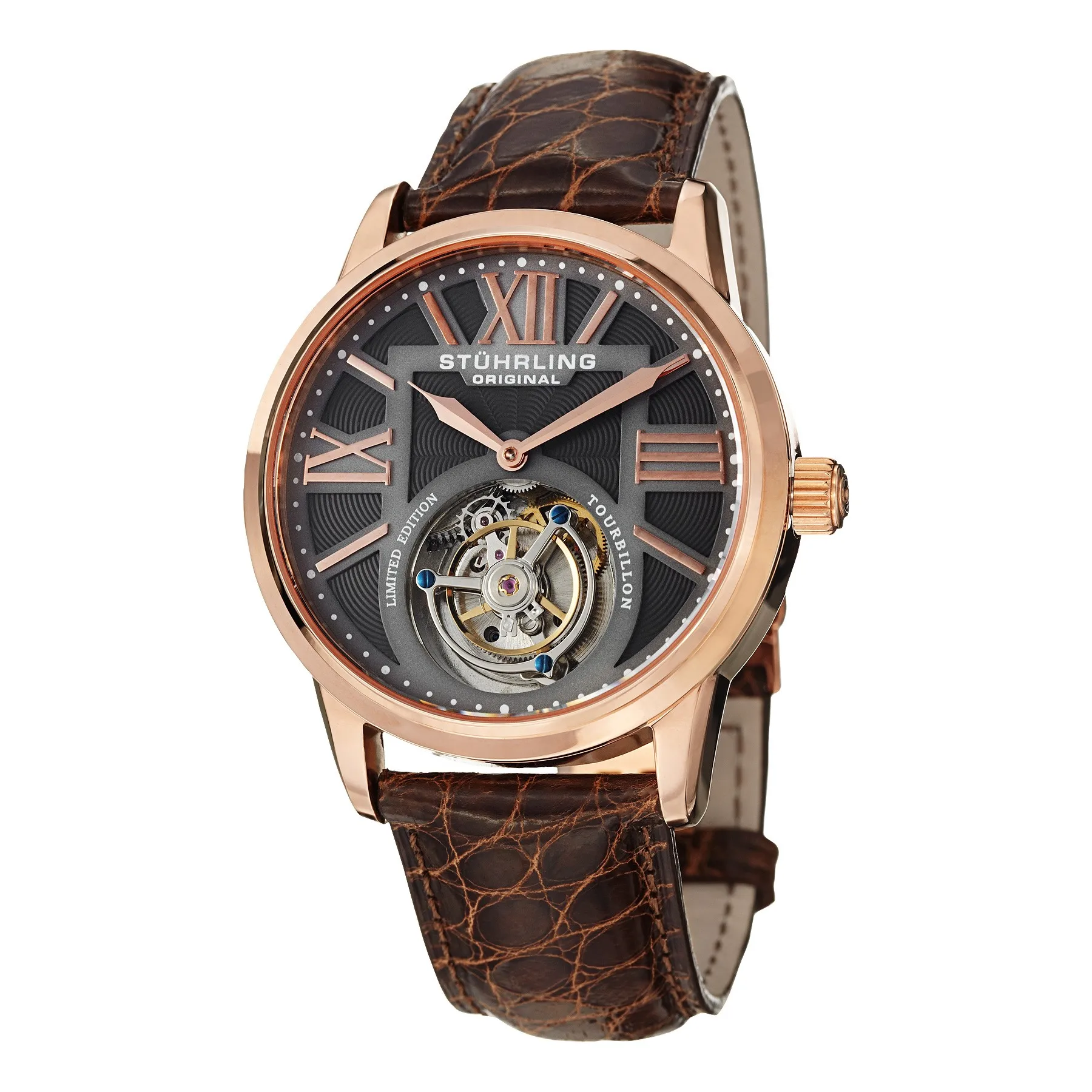 Мужские классические наручные часы Stuhrling Original Grand Imperium Tourbillon 537.334XK54 коллекция |