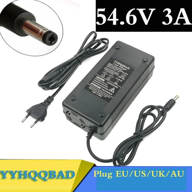 54.6v 2a Chargeur pour 48v Li-ion Chargeur de batterie Dc Socket