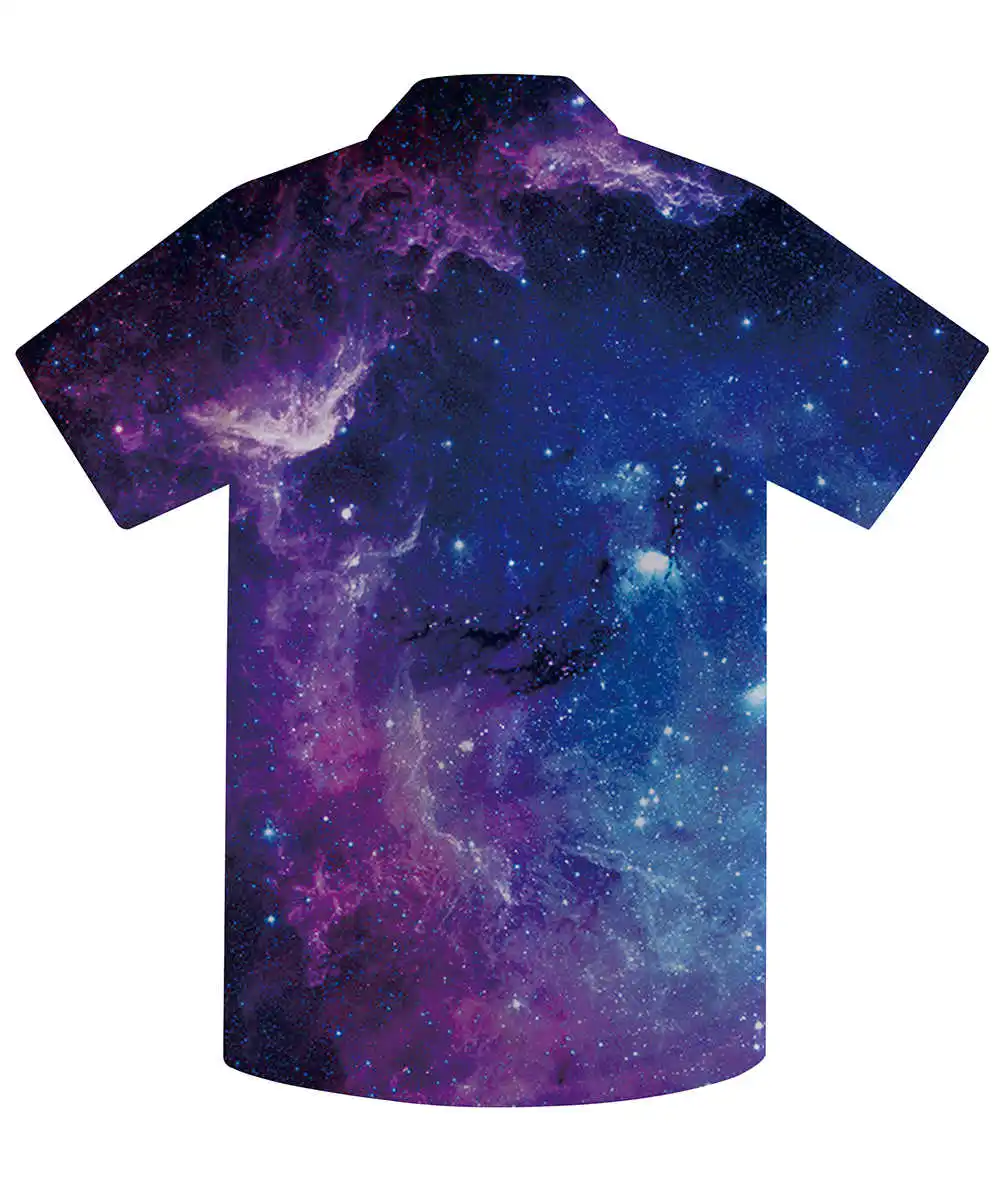 Дизайн; летняя рубашка для мальчиков; рубашка с объемным рисунком; яркая Детская футболка с короткими рукавами и принтом галактики и кота