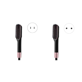 

Multifunctional Hair Straightener Heat Hair Ceramic Curler Hot Comb for Men Beard Straightener