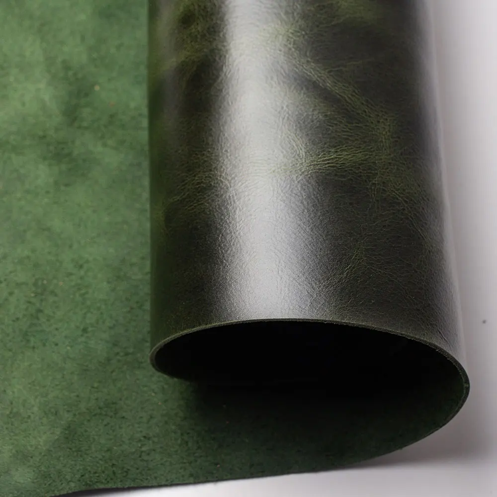천연 가죽 오일 왁스 무두질 소가죽 소재 원단, 천연 가죽 지갑, 핸드백 신발, DIY 가죽 공예, 1.8mm