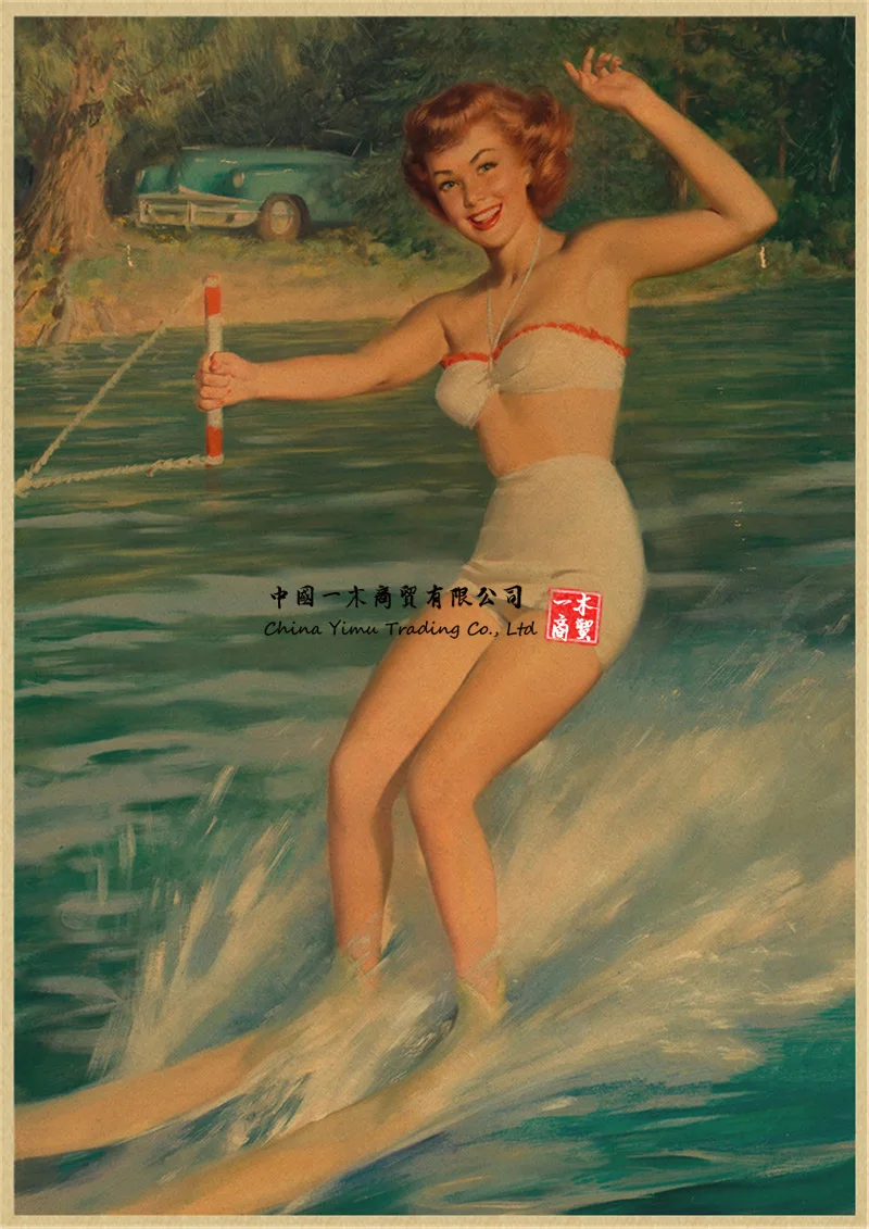 

Poster Stickers Swimsuit girl stickers Sexy Girl Sticker Art Home Room Wall Painting and Prints Art Wall Decor Decal