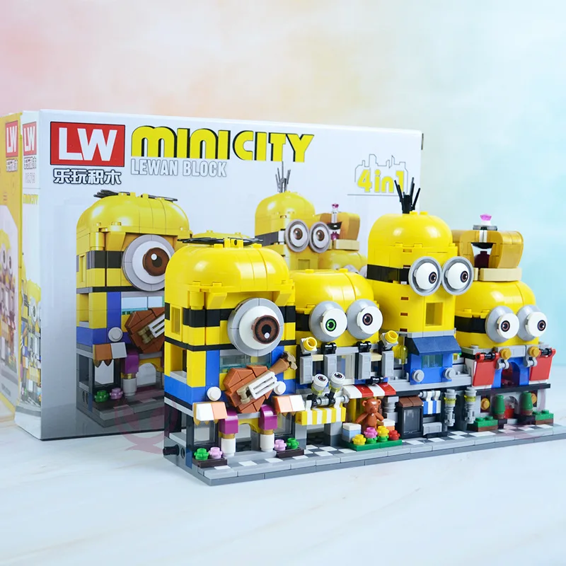 Новинка 2020 г. Детский конструктор серии Lepining кирпичики город Playmobil сделай сам с