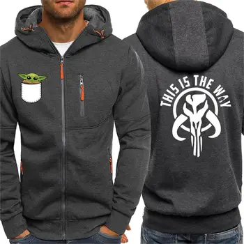 

Mens Spring Autumn Fleece Sweatshirts Movies Hipster Clothes Men This Is The Way Streetwear Tracksuit 2020 Hot Selling Hoodie