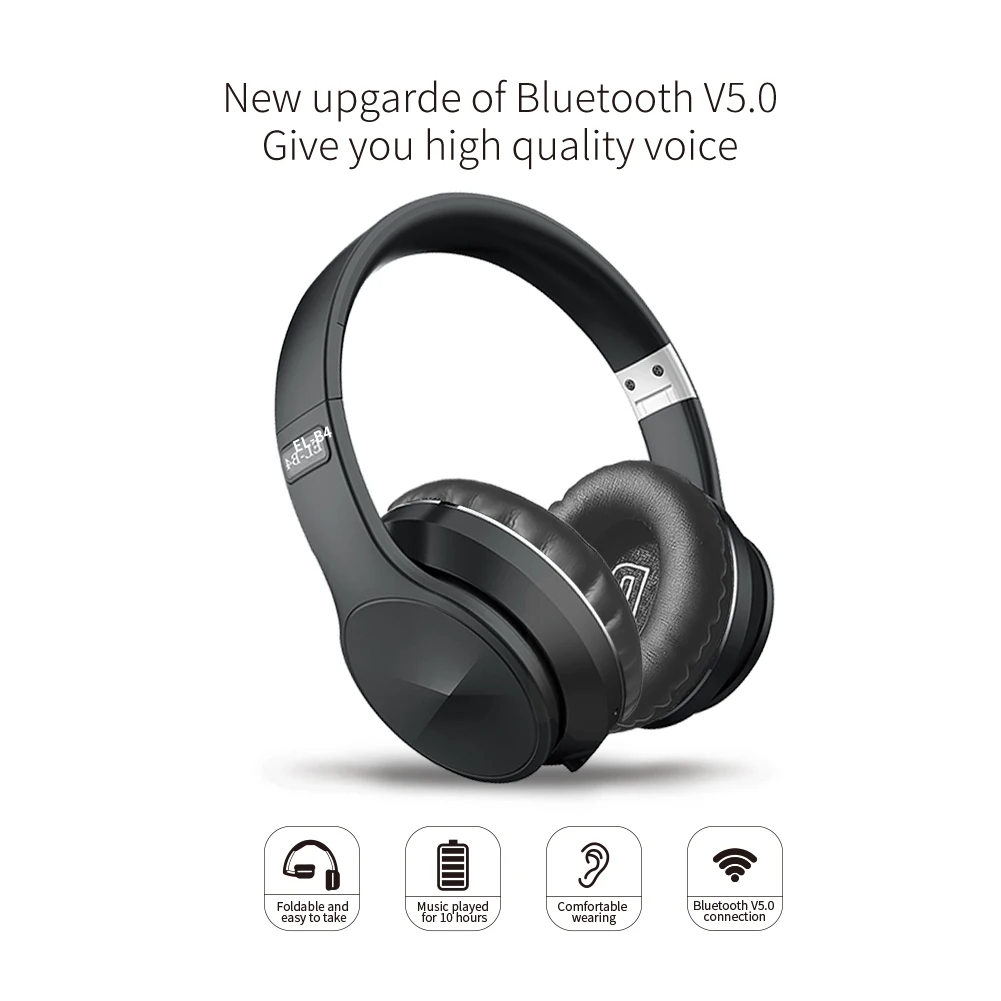 TWS wireless wired bluetooth headphones with microphone support TF card wired fm radio stereo earphones for iOS Android pc