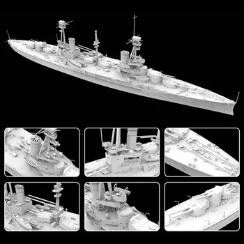 

FH1310 1/700 Battleship USS Agincourt Model Military Assembly Model Colored DIY Toy with Etched Pieces