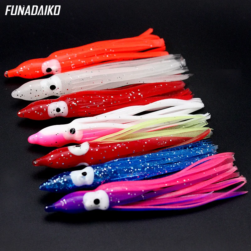 

Funadaiko spinner lure octopus lure skirts lead jig squid skirt fishing lure soft octopus soft fishing lure 50mm 70mm 120mm
