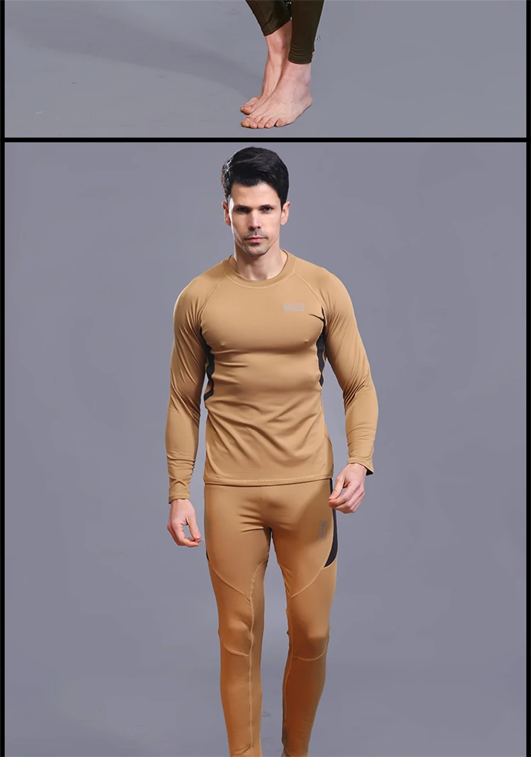 1 2017 New Winter Fleece Cycling Base Layer Set Men Sports Compression Thermal Underwear Ropa Ciclismo Bicycle Clothes Long Johns (16)