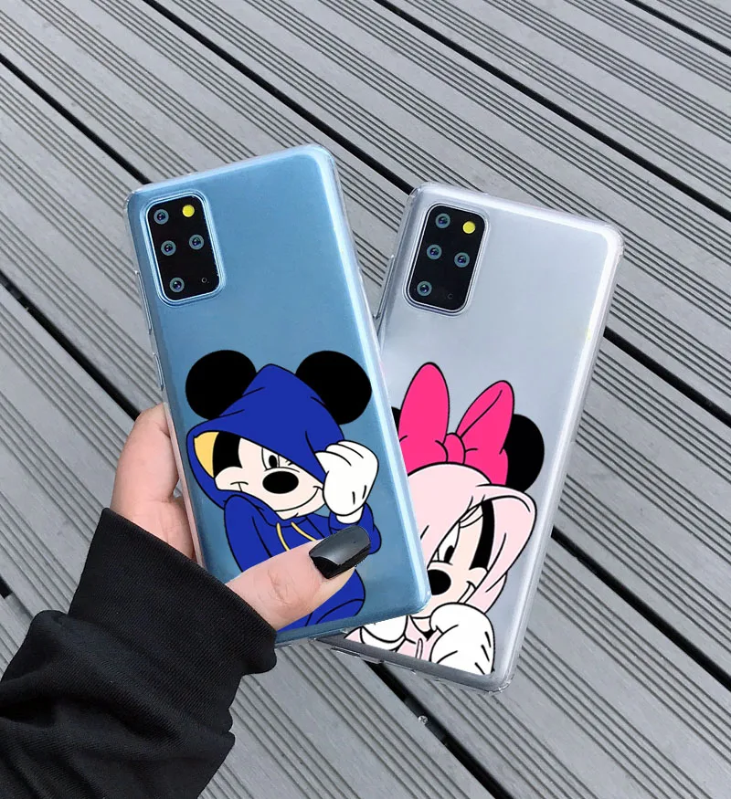 

Cute cartoon couple Mickey Minnie Silicone phone case for Samsung J82018 J7Prime J7 J6Plus J52017 J4 J32019 J2croe Fashion shell
