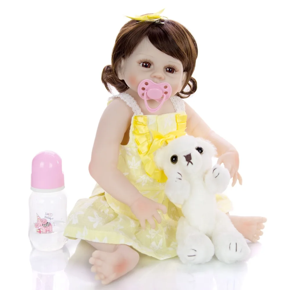 KEIUMI 19 дюймов Reborn Младенцы силиконовые полное тело Reborn Girl Life Boneca Детские подарки на день