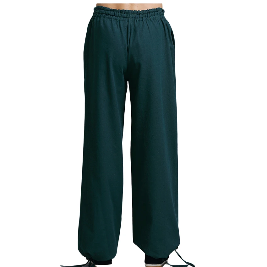 Casual Harem Pants Men Jogger Pants Chinese Traditional Harajuku Kung Fu Tang Suit Tai Chi Uniform Cotton Linen Trousers men hanfu pants