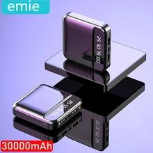 Мини банк питания 30000 мАч для iPhone 7 8 X samsung банк питания Pover Банк зарядное устройство два Usb порта Внешний аккумулятор Poverbank Portab