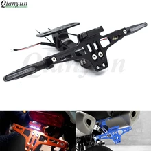 Универсальный CNC алюминиевый мотоциклетный регулируемый угол номерной знак кронштейн для Ducati 748 916 916SPS 900SS MONSTER M400 M600 M620