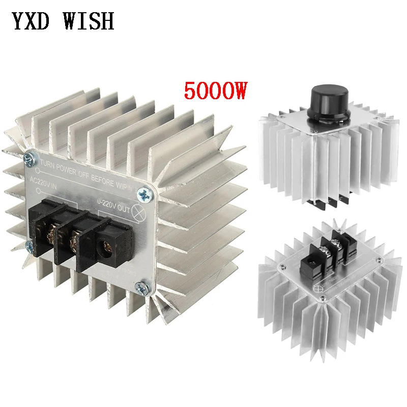 220V 5000W SCR Напряжение регулятор двигателя Скорость контроллер затемнения освещения диммеры термостат Скорость регулятор для Светодиодный свет|Контроллер двигателя|   | АлиЭкспресс