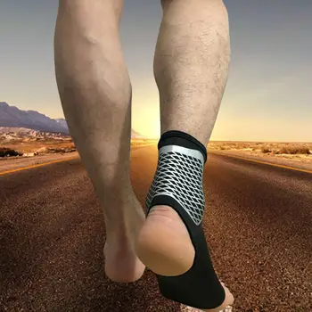 Mode Elastische Enkelbrace Protector Voet Wrap Ondersteuning Guard Sport Verstuiking Anti Vermoeidheid Running Fietsen Voet Mouw Brace