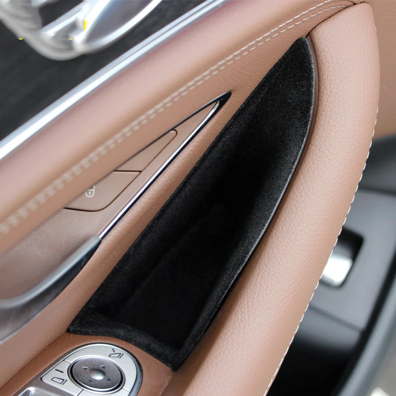 4 шт. для Benz E-Class W213- внутренняя дверная ручка подлокотник ящик для хранения автомобиля аксессуары для укладки