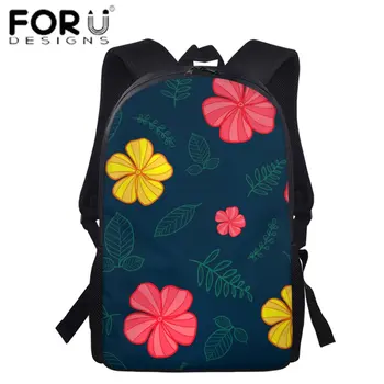

FORUDESIGNS 2020 Fashion Women Bakcpacks Florals Print Treavl Bag Ladies Custom Bag Waterproof Rucksuck Teens School Bags balso