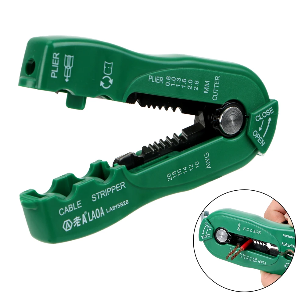 

NICEYARD Wire Stripping Crimp Tool Suitable 0.8-2.6mm Multifunction Wire Cutter Cable Stripper Portable Hand Tools