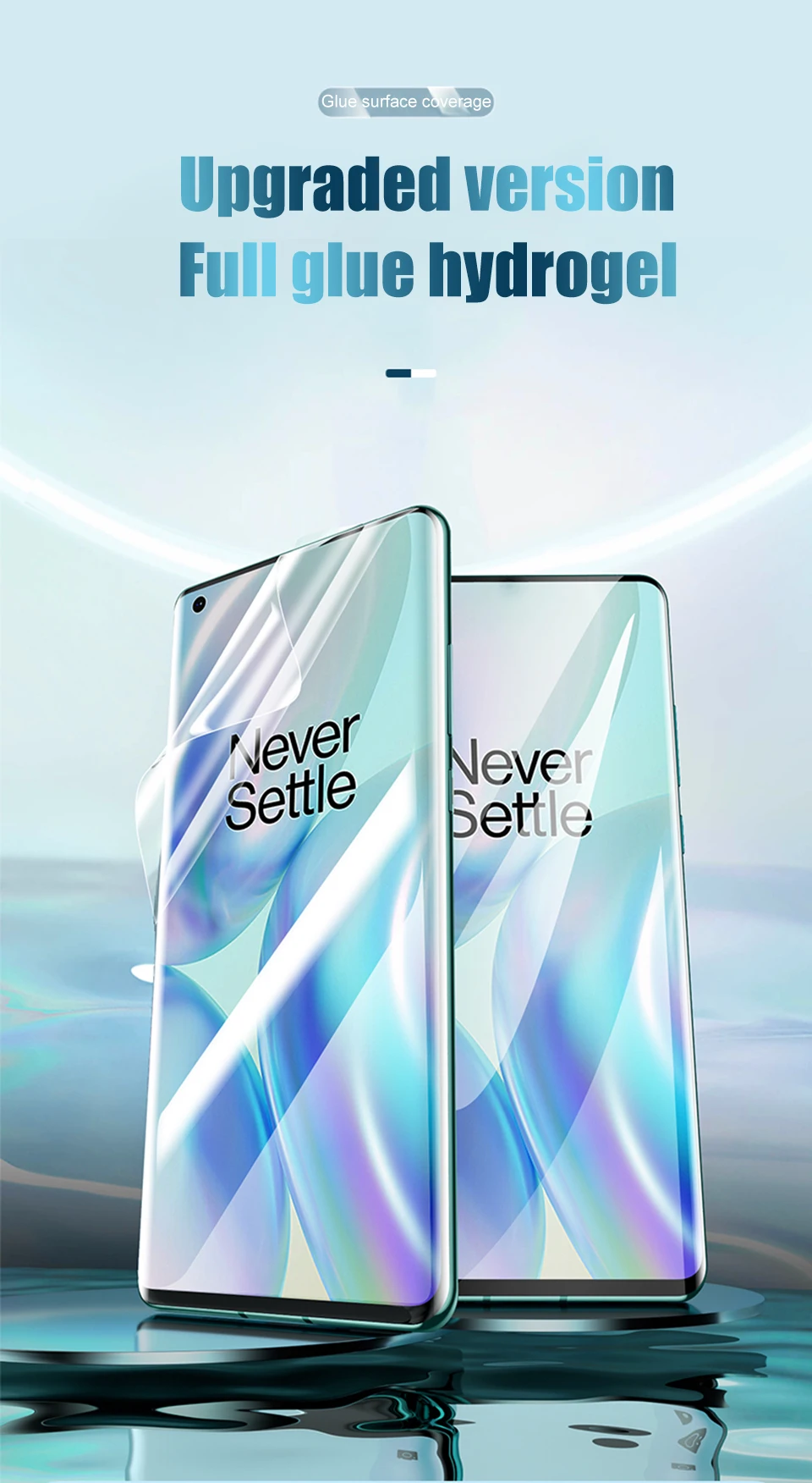 mobile tempered glass 2 Chiếc Nắp Đầy Hydrogel Cho Oneplus 9 Pro 9R Tấm Bảo Vệ Màn Hình Nord 2 8 8T 7 7T 6 6T Điện Thoại Mềm Mại Trong Suốt Bảo Vệ Không Kính phone protector